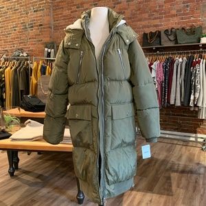 Free People Olive Oslo Puffer Coat 